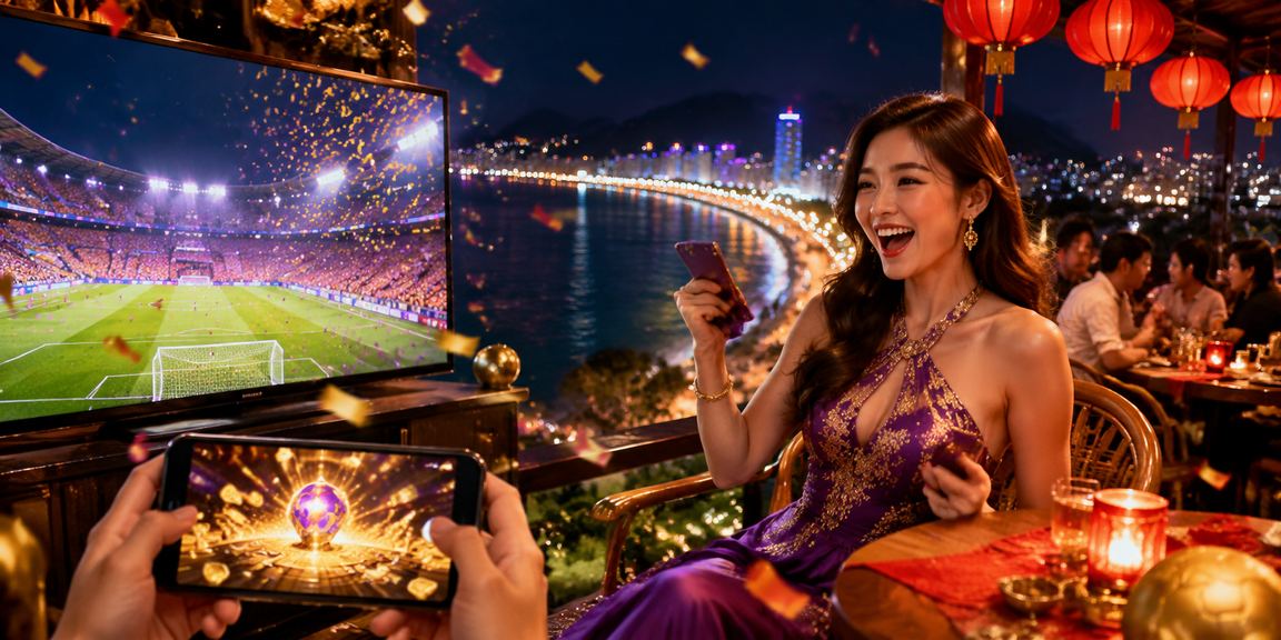 Người chơi cá cược thể thao trực tuyến tại chợ đêm Quy Nhơn Việt Nam